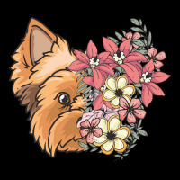 Yorkie T  Shirt Yorkshire Terrier With Flowers T  Shirt Pocket T-shirt | Artistshot