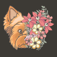 Yorkie T  Shirt Yorkshire Terrier With Flowers T  Shirt Bucket Hat | Artistshot