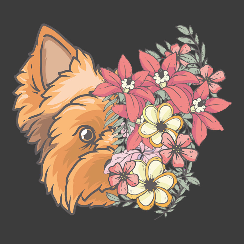 Yorkie T  Shirt Yorkshire Terrier With Flowers T  Shirt Men's Polo Shirt by sadyerippin | Artistshot