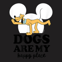 Funny Pluto Dogs Are My Happy Place T-shirt | Artistshot