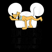 Funny Pluto Dogs Are My Happy Place Pocket T-shirt | Artistshot