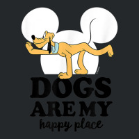 Funny Pluto Dogs Are My Happy Place Crewneck Sweatshirt | Artistshot