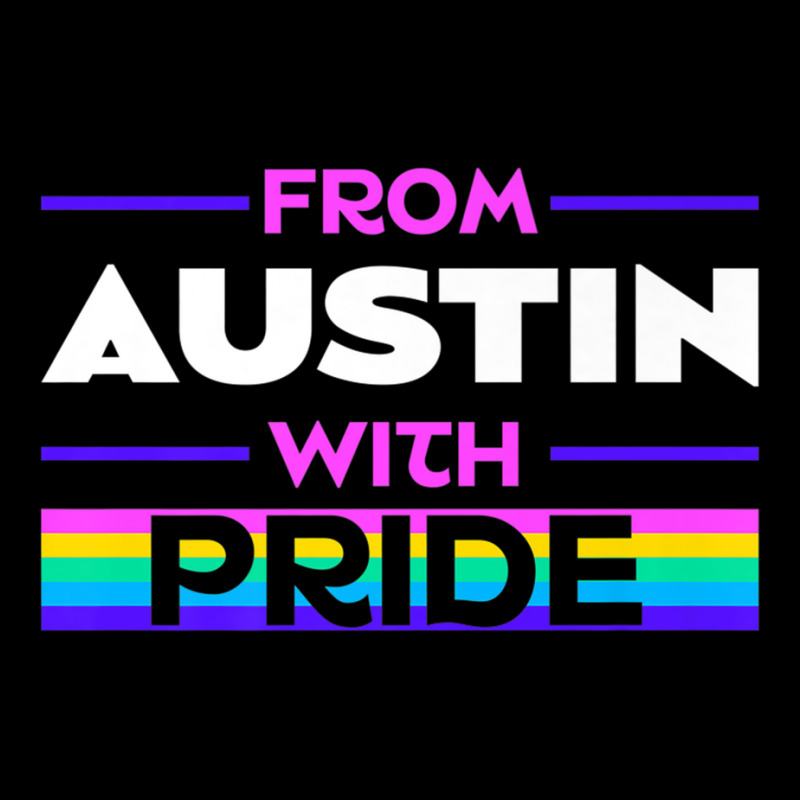 From Austin With Pride Lgbtq Sayings Lgbt Quotes Austinite Premium T S Adjustable Cap | Artistshot