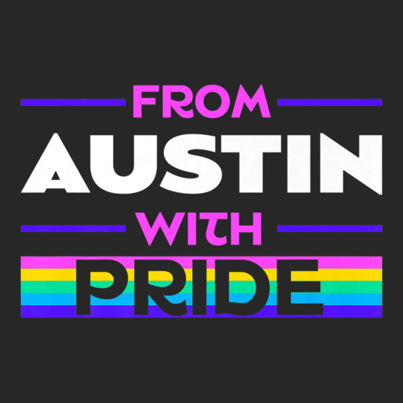 From Austin With Pride Lgbtq Sayings Lgbt Quotes Austinite Premium T S Men's T-shirt Pajama Set | Artistshot