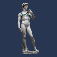 Michelangelo David Leather Harness Sculpture Art Male Statue Torso Men Denim Jacket | Artistshot