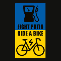 Fight Putin Ride A Bike Scorecard Crop Tee | Artistshot