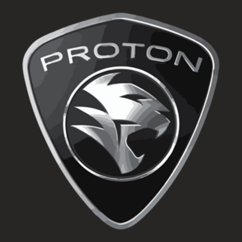 Proton Power  Black Proton Car Badge Ladies Fitted T-Shirt by cm-arts | Artistshot