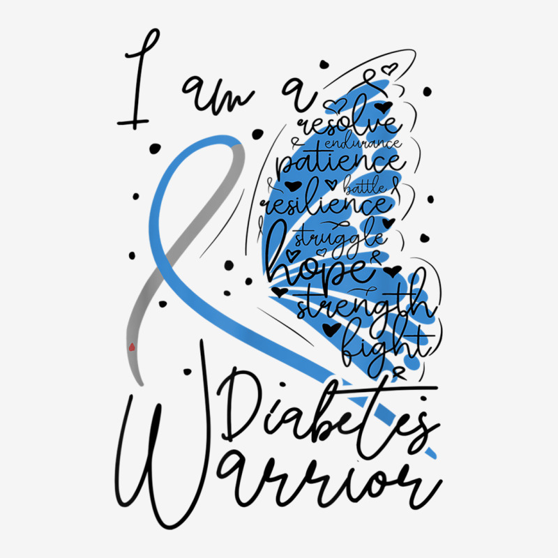 Butterfly Diabetes Warrior, Diabetes Awareness T Shirt Adjustable Cap by cm-arts | Artistshot