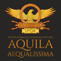 Ancient Rome   Latin Language   The Eagle Is The Most Equal Tank Top Ladies Fitted T-shirt | Artistshot