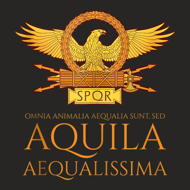 Ancient Rome   Latin Language   The Eagle Is The Most Equal Tank Top Ladies Fitted T-Shirt by cm-arts | Artistshot