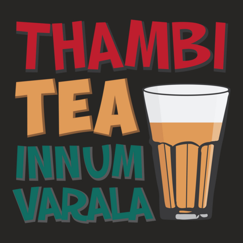 Tambi Tea Innum Varala Tamil Comedy Quote Chennai Ladies Fitted T-Shirt by cm-arts | Artistshot