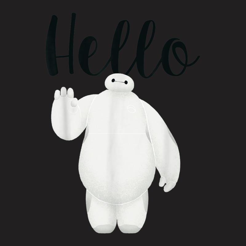 Funny Big Hero 6 Baymax Wave Hello Graphic T-shirt | Artistshot