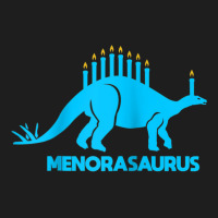 Funny Hanukkah Shirt Dinosaur Stegosaurus Dino Menorah Raglan Baseball Classic T-shirt | Artistshot