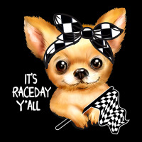 Chihuahua Dog Dirt Track Racing Checkered Race Flag Chihuahua Puppy 50 Cropped Hoodie | Artistshot