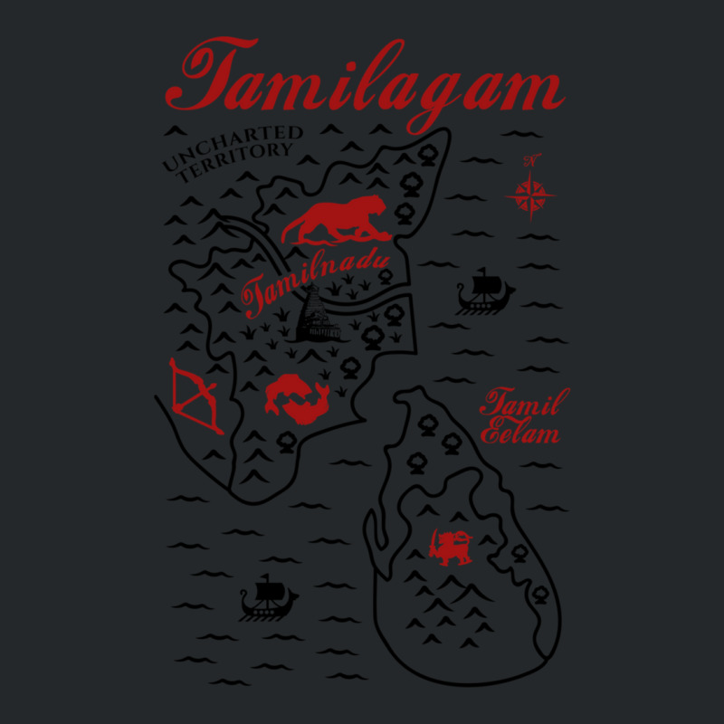 Tamilagam Map Crewneck Sweatshirt by cm-arts | Artistshot