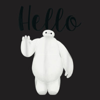 Funny Big Hero 6 Baymax Hello Wave Graphic T-shirt | Artistshot