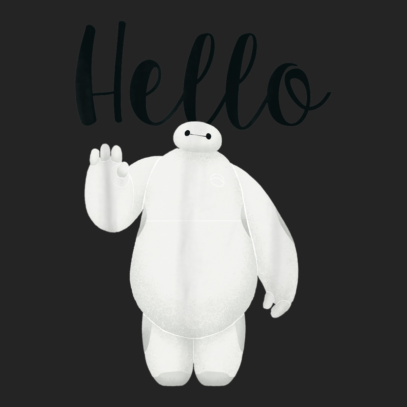 Funny Big Hero 6 Baymax Hello Wave Graphic 3/4 Sleeve Shirt | Artistshot