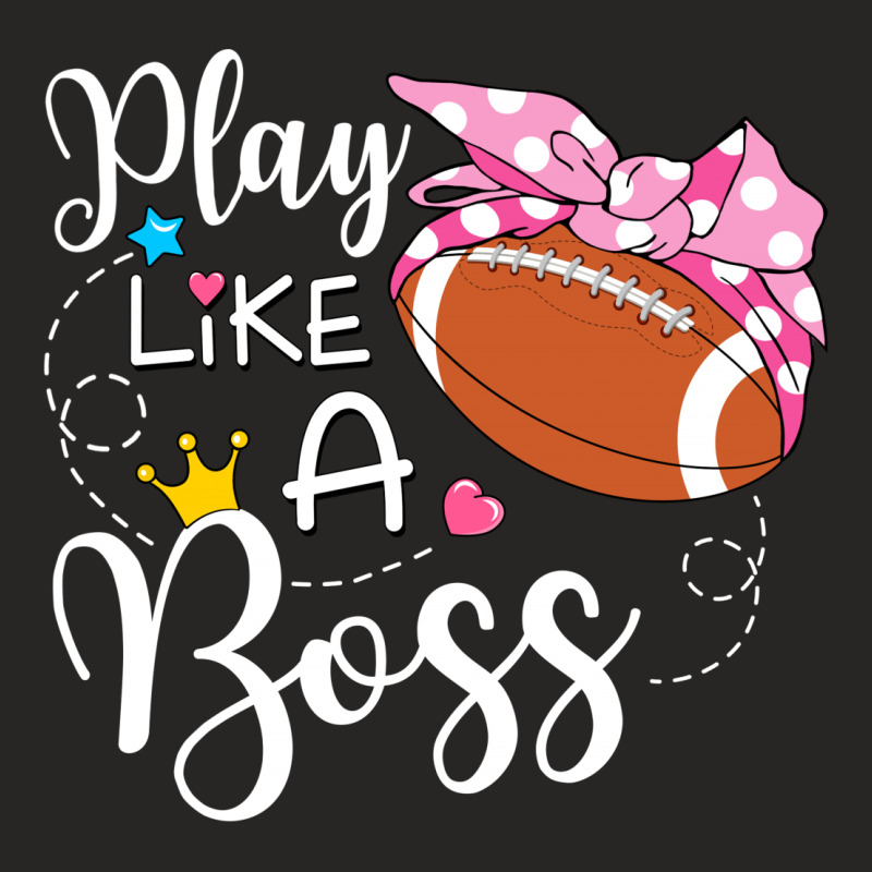 Play Like A Boss American Football Ladies Fitted T-Shirt by honeysuckle | Artistshot