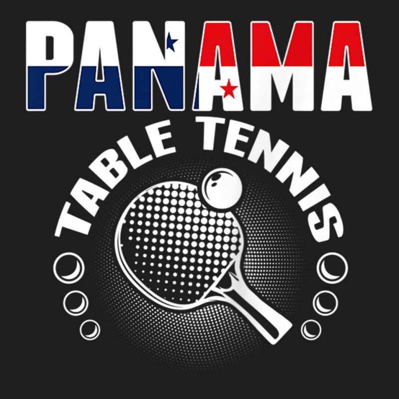 Panama Table Tennis Fans Jersey Panamanian Ping Pong Lovers Tank Top Classic T-shirt by cm-arts | Artistshot