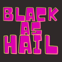 Black As Hail Purple Bold Vintage Text Design Racerback Tank | Artistshot