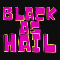 Black As Hail Purple Bold Vintage Text Design Crop Top | Artistshot