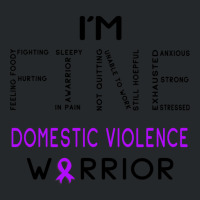 Im Domestic Violence Warrior  Im Fine Fitted Crewneck Sweatshirt | Artistshot