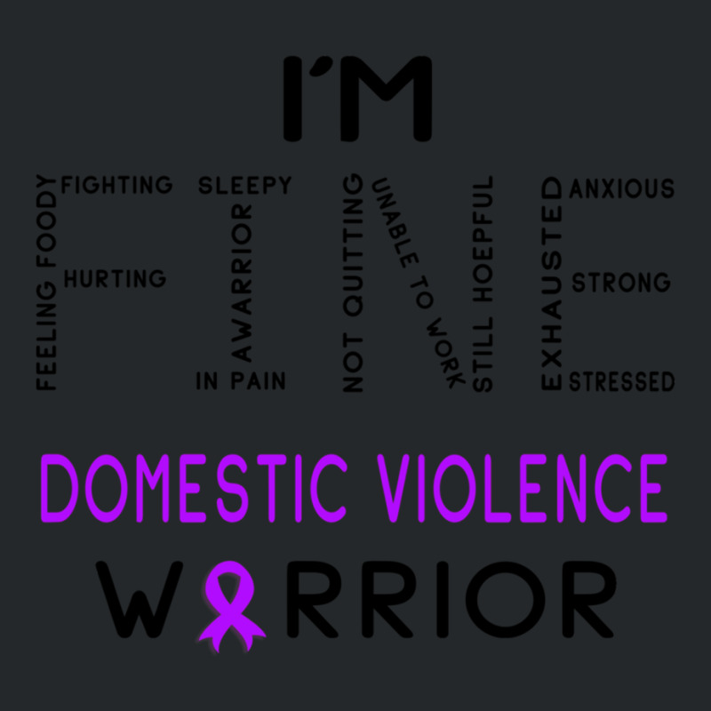 Im Domestic Violence Warrior  Im Fine Fitted Crewneck Sweatshirt by cm-arts | Artistshot