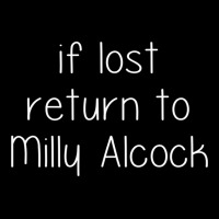 If Lost Return To Milly Alcock Adjustable Cap | Artistshot