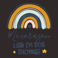 Mi Corazon Late En Dos Idiomas Bilingual Spanish Teacher T Shirt Racerback Tank | Artistshot