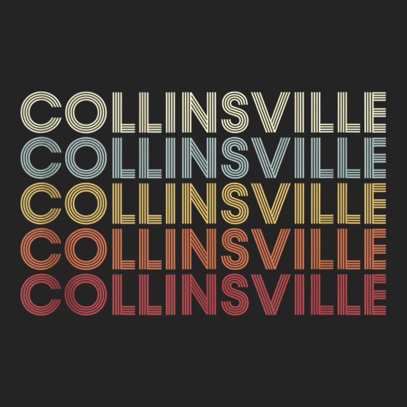 Collinsville Virginia Collinsville Va Retro Vintage Text Tank Top 3/4 Sleeve Shirt | Artistshot