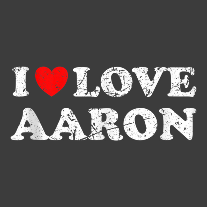 Distressed Grunge Worn Out Style I Love Aaron Tank Top Men's Polo Shirt by cm-arts | Artistshot