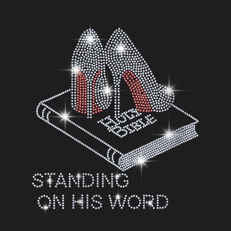 Womens Stand On His Word Bible Christian Bling Rhinestone Tee V Neck T Classic T-shirt by cm-arts | Artistshot