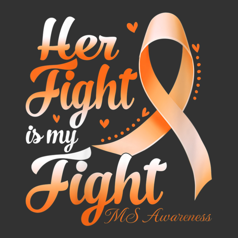 Womens Her Fight Is My Fight Ms Awareness Warrior Ribbon V Neck T Shir Baby Bodysuit | Artistshot