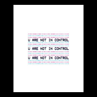 U Are Not In Control U Are Not In Control Graphic Cropped Sweater | Artistshot