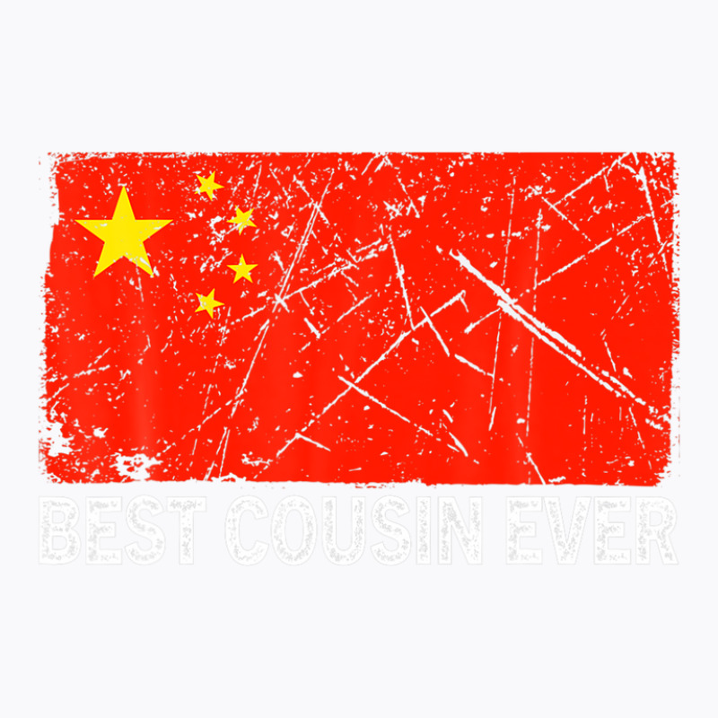 Retro Best Cousin Ever China Flag Distressed Father's Day T-shirt | Artistshot