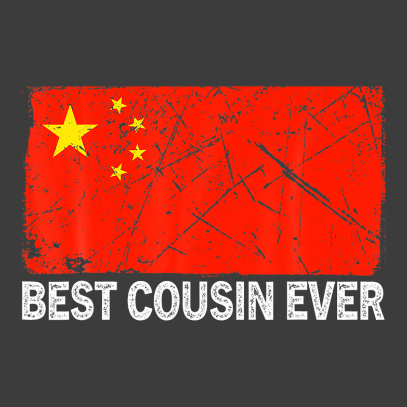 Retro Best Cousin Ever China Flag Distressed Father's Day Men's Polo Shirt | Artistshot