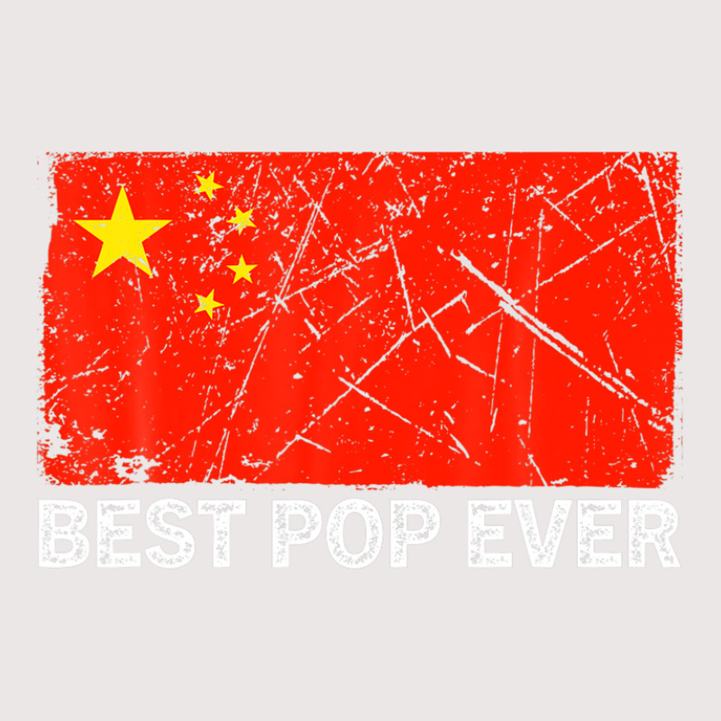 Retro Best Pop Ever China Flag Distressed Father's Day Pocket T-shirt | Artistshot