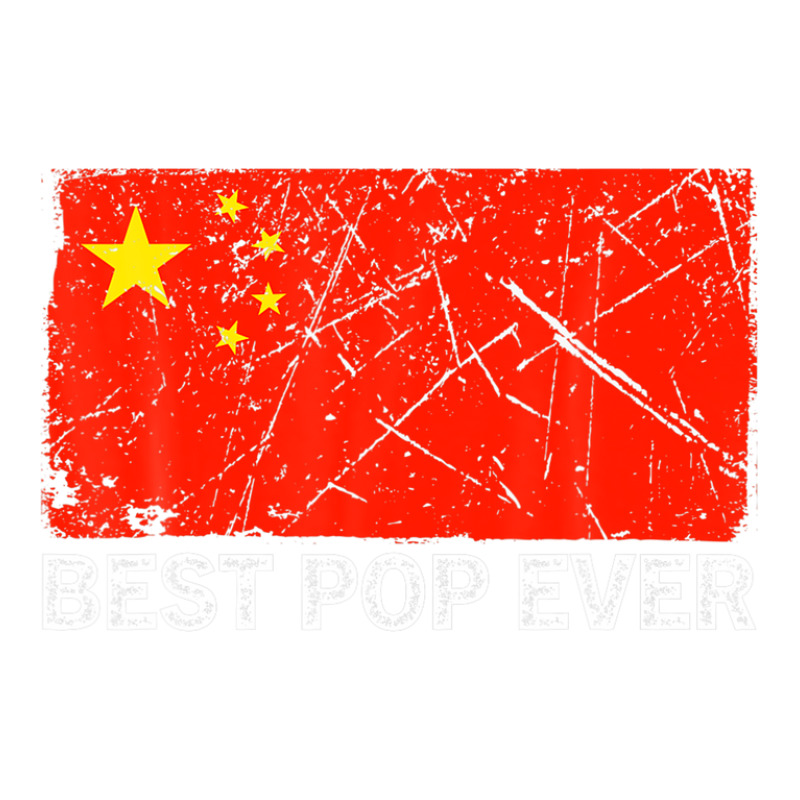 Retro Best Pop Ever China Flag Distressed Father's Day Crewneck Sweatshirt | Artistshot