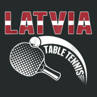 Latvia Table Tennis Lovers Latvian Ping Pong Team Supporter Raglan Bas Women's Triblend Scoop T-shirt | Artistshot