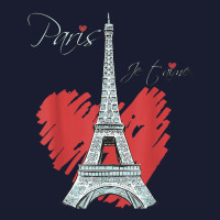 I Love Paris Eiffel Tower French Souvenir France Parisian T Shirt Women's V-neck T-shirt | Artistshot