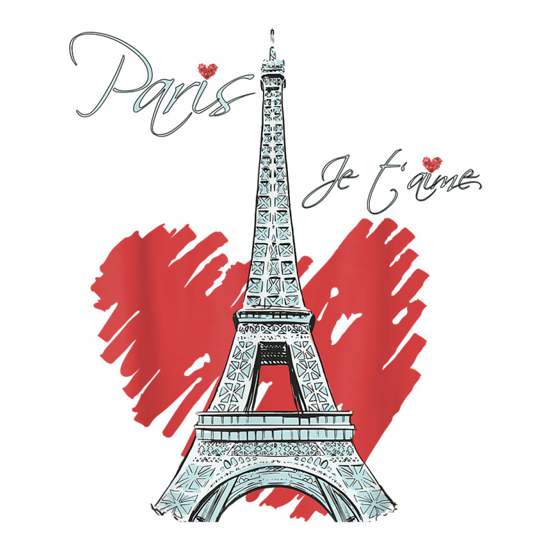 I Love Paris Eiffel Tower French Souvenir France Parisian T Shirt Youth Sweatshirt by cm-arts | Artistshot