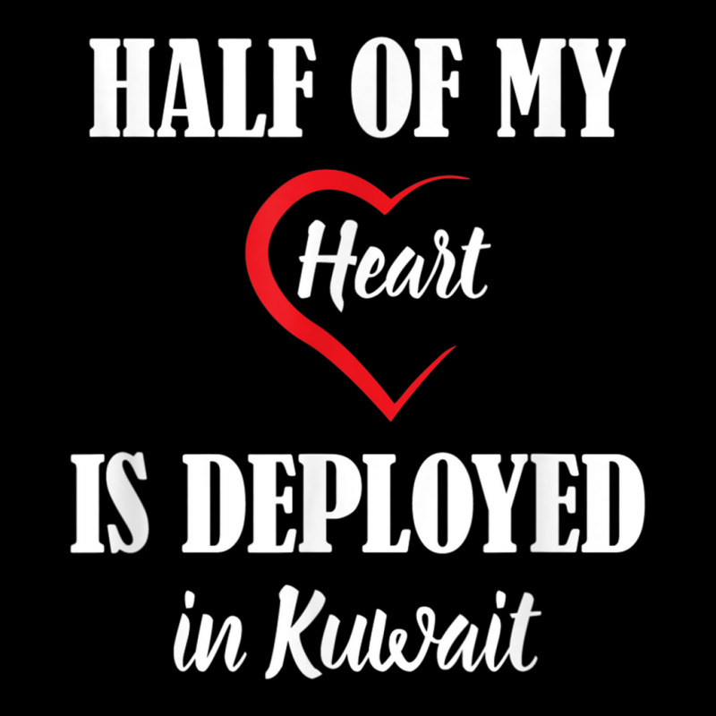 Deployment Half Of My Heart Is Deployed In Kuwait Women's V-Neck T-Shirt by DarionMurray | Artistshot