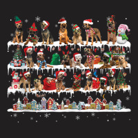 Border Terrier Christmas Snow Layers Santa Dog Ugly Xmas Tank Top T-shirt | Artistshot