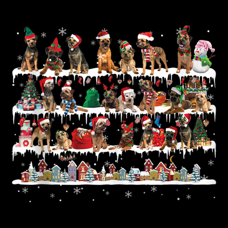 Border Terrier Christmas Snow Layers Santa Dog Ugly Xmas Tank Top Zipper Hoodie | Artistshot