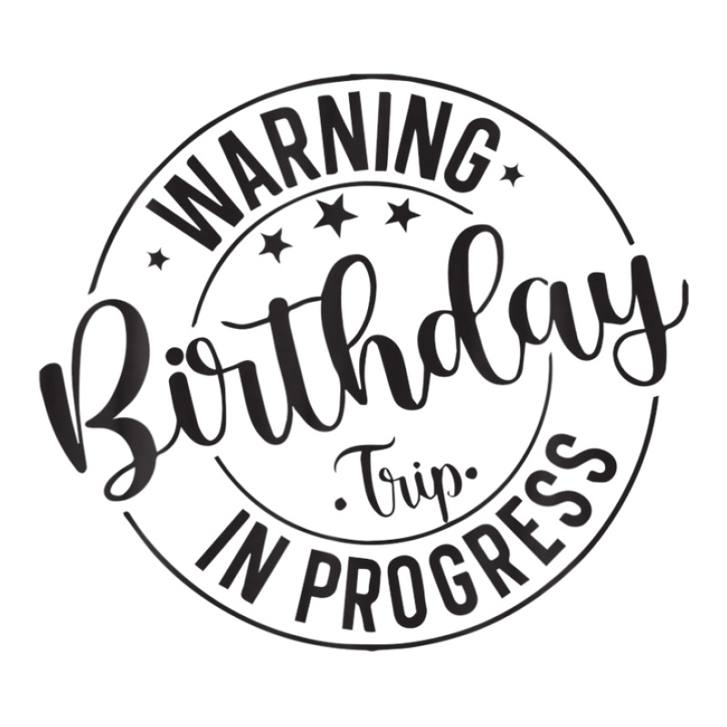 Funny Warning Birthday Trip In Progress Matching V-neck Tee | Artistshot