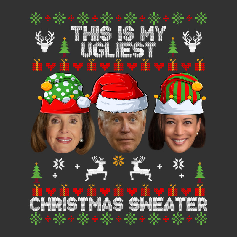 This Is My Ugliest Christmas Sweater Funny Joe Biden Kamala Sweatshirt Baby Bodysuit | Artistshot