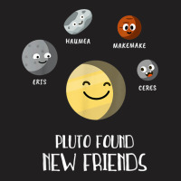 Pluto Found New Friends Dwarf Planets Astronomy Kids T-shirt | Artistshot