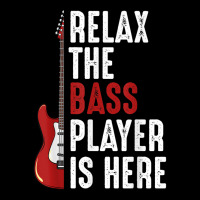 Relax The Bass Player Is Here Guitarist Instrument Strings V-neck Tee | Artistshot