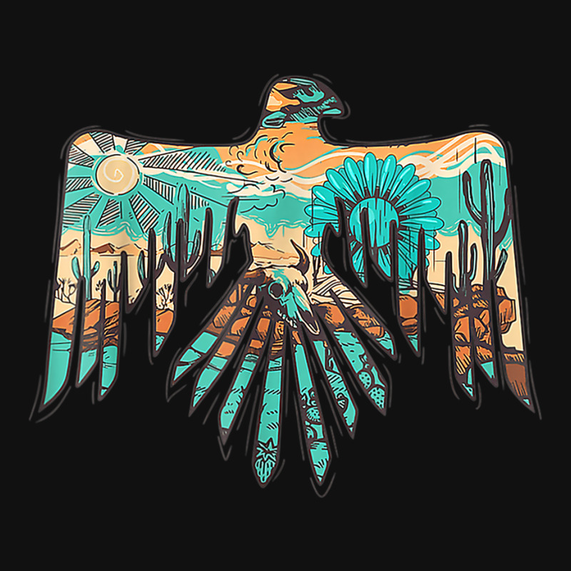 Roam Free Thunderbird Western Boho Rectangle Patch | Artistshot