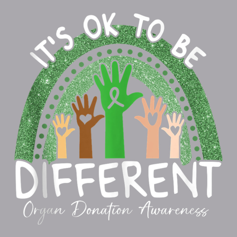 It's Ok To Be Different Organ Donation Awareness Green Tank Top Youth 3/4 Sleeve by cm-arts | Artistshot